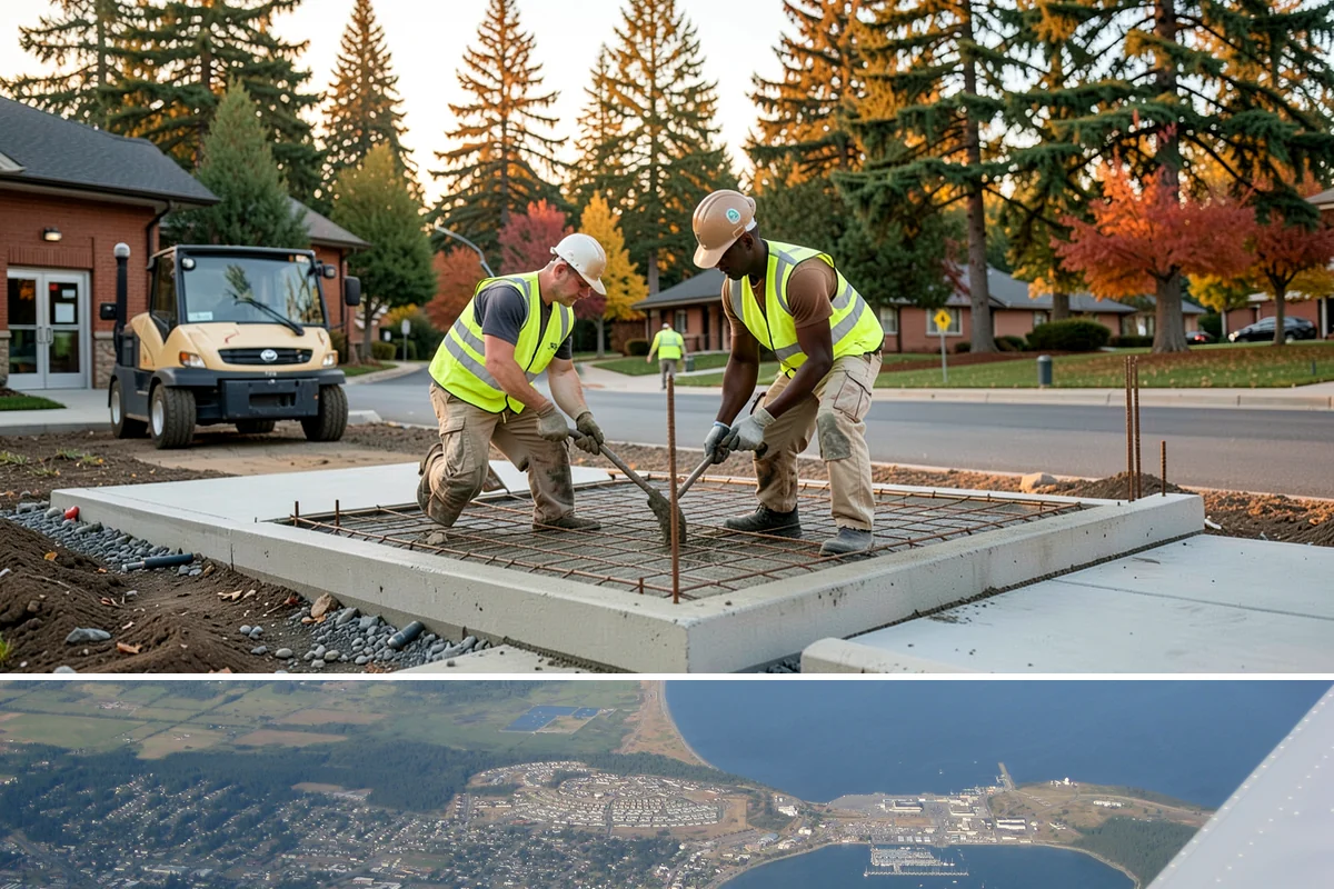 Municipal Small Works Projects in Oak Harbor, Island County, WA - Small works scopes span the year, though exterior and concrete tasks concentrate in the drier construction months.