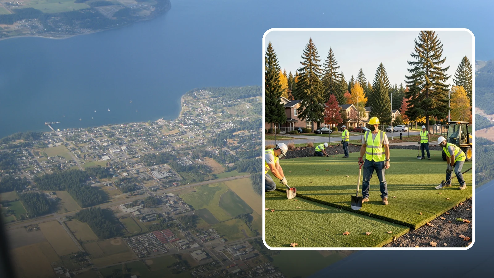 Municipal Sod Installation in Coupeville, Island County, WA - We install graded, established sod for public parks, sports fields, and civic grounds under insured, prevailing-wage contracts...