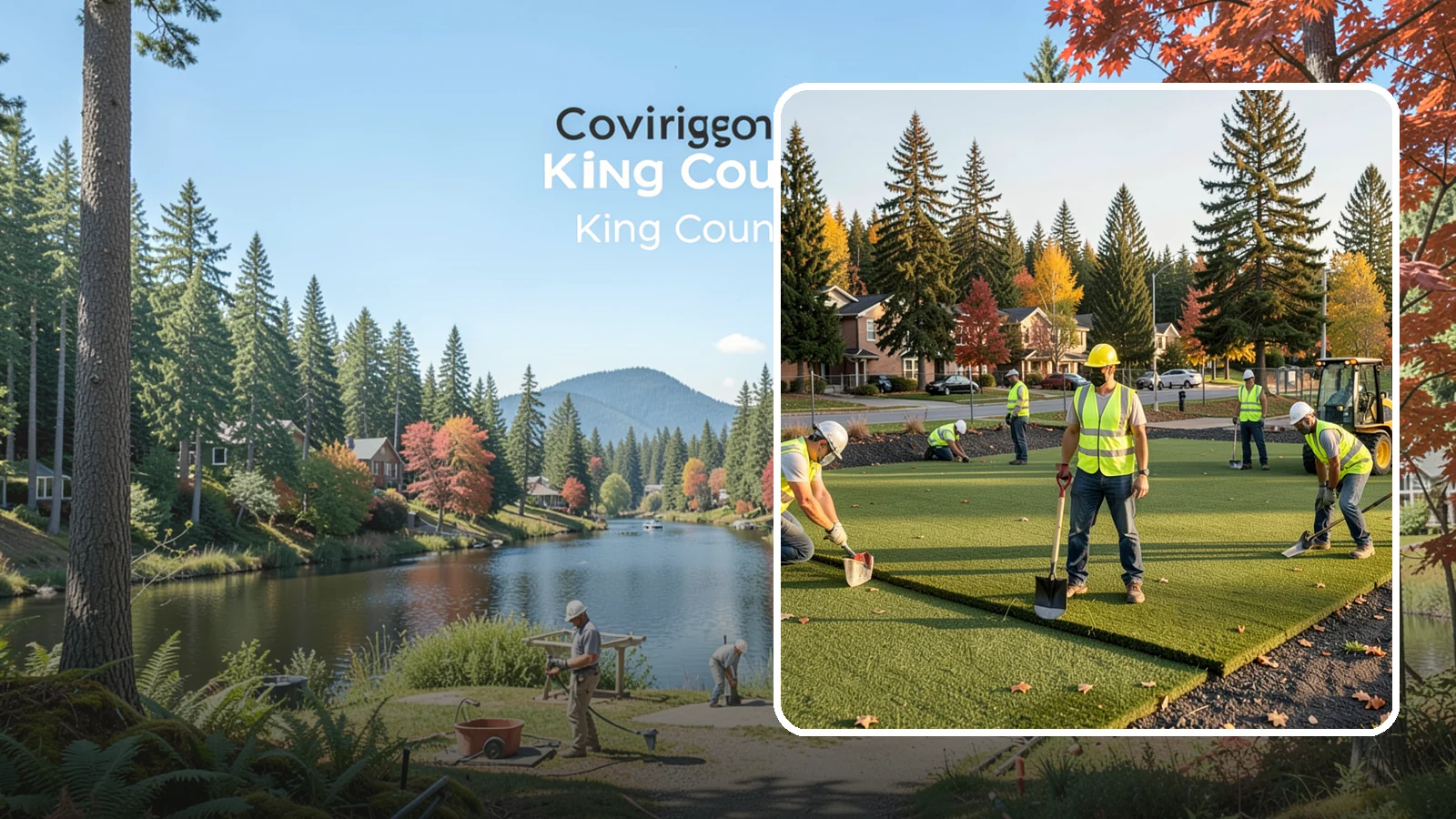 Municipal Sod Installation in Covington, King County, WA - We install graded, established sod for public parks, sports fields, and civic grounds under insured, prevailing-wage contracts...
