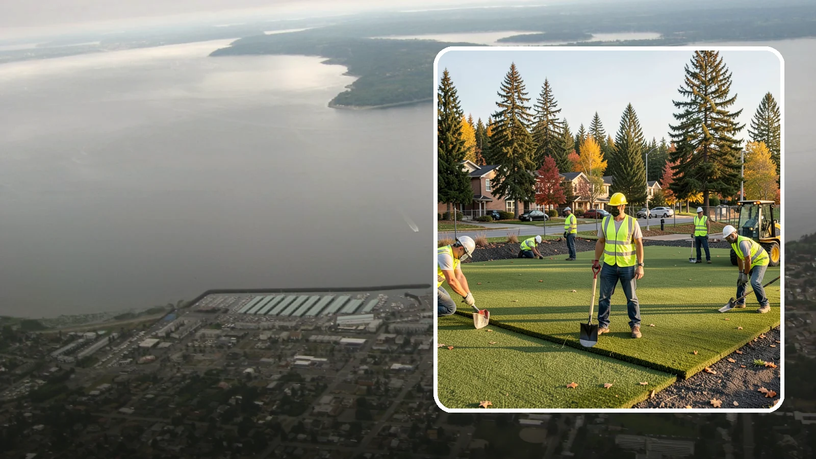 Municipal Sod Installation in Des Moines, King County, WA - We install graded, established sod for public parks, sports fields, and civic grounds under insured, prevailing-wage contracts...