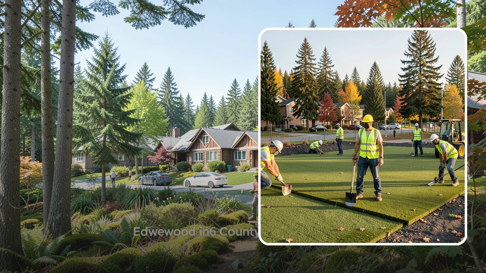 Municipal Sod Installation in Edgewood, Pierce County, WA - We install graded, established sod for public parks, sports fields, and civic grounds under insured, prevailing-wage contracts...