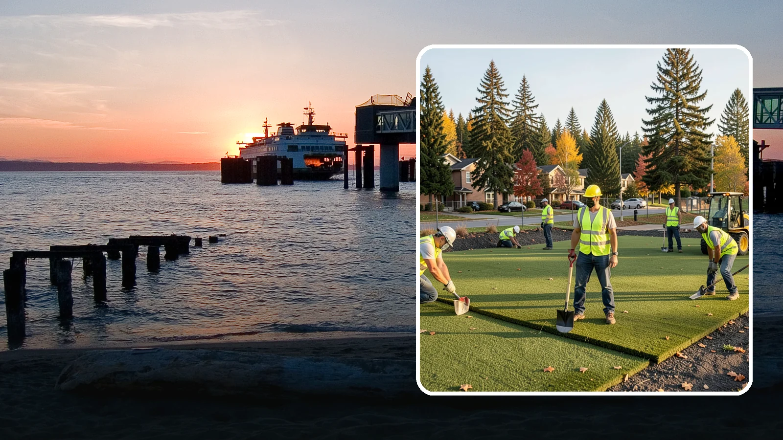 Municipal Sod Installation in Edmonds, Snohomish County, WA - We install graded, established sod for public parks, sports fields, and civic grounds under insured, prevailing-wage contracts...