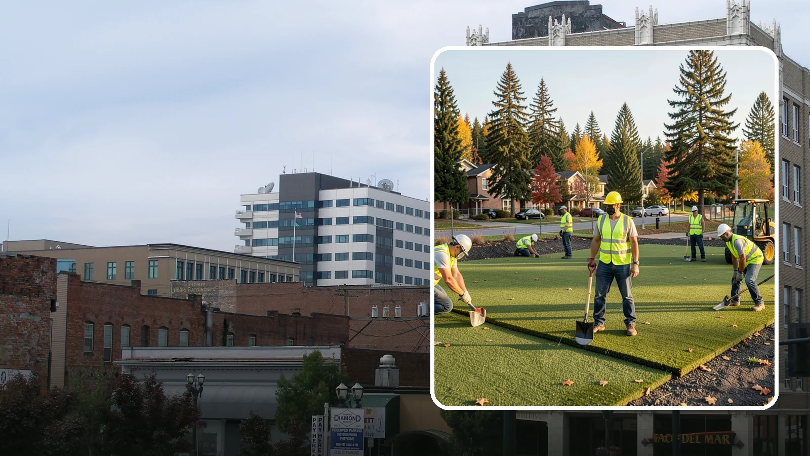 Municipal Sod Installation in Everett, Snohomish County, WA - We install graded, established sod for public parks, sports fields, and civic grounds under insured, prevailing-wage contracts...