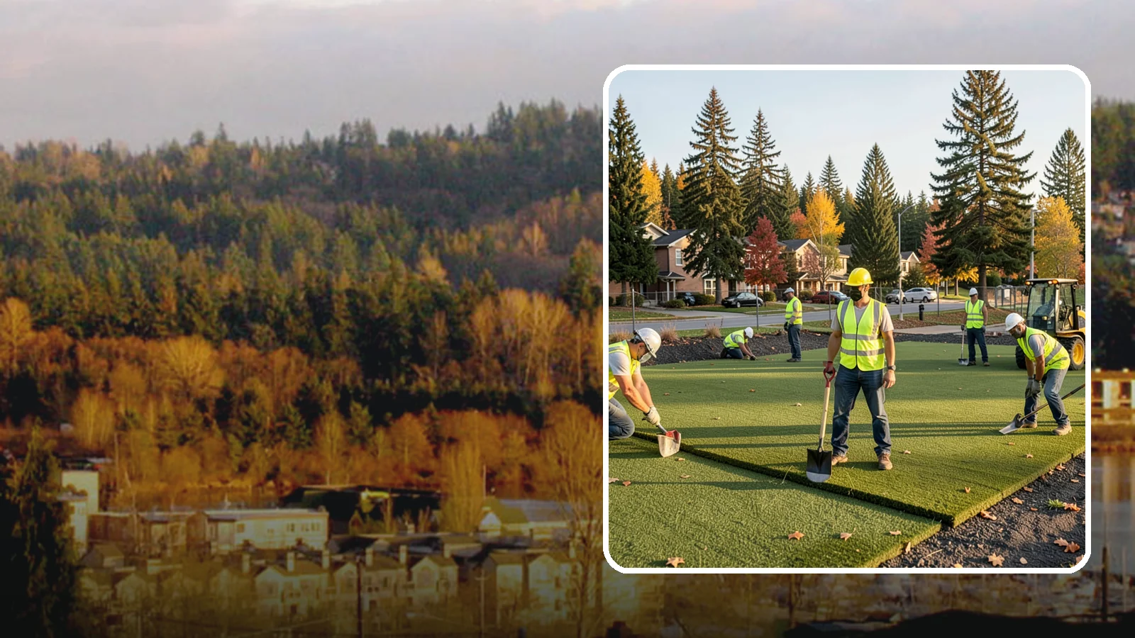 Municipal Sod Installation in Kenmore, King County, WA - We install graded, established sod for public parks, sports fields, and civic grounds under insured, prevailing-wage contracts...