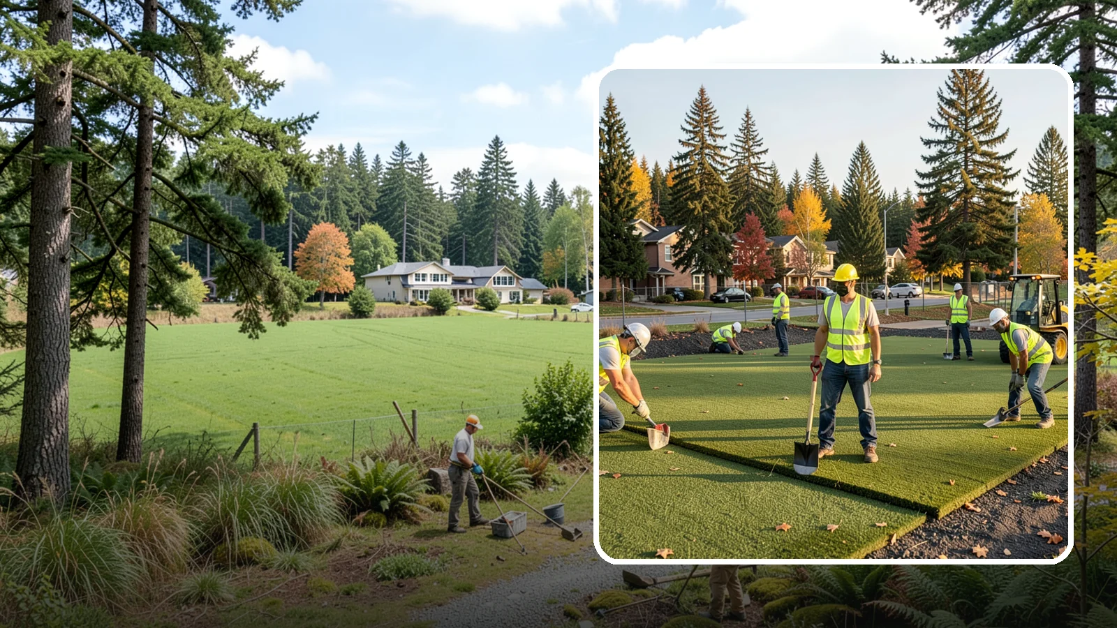 Municipal Sod Installation in Lyman, Skagit County, WA - We install graded, established sod for public parks, sports fields, and civic grounds under insured, prevailing-wage contracts...