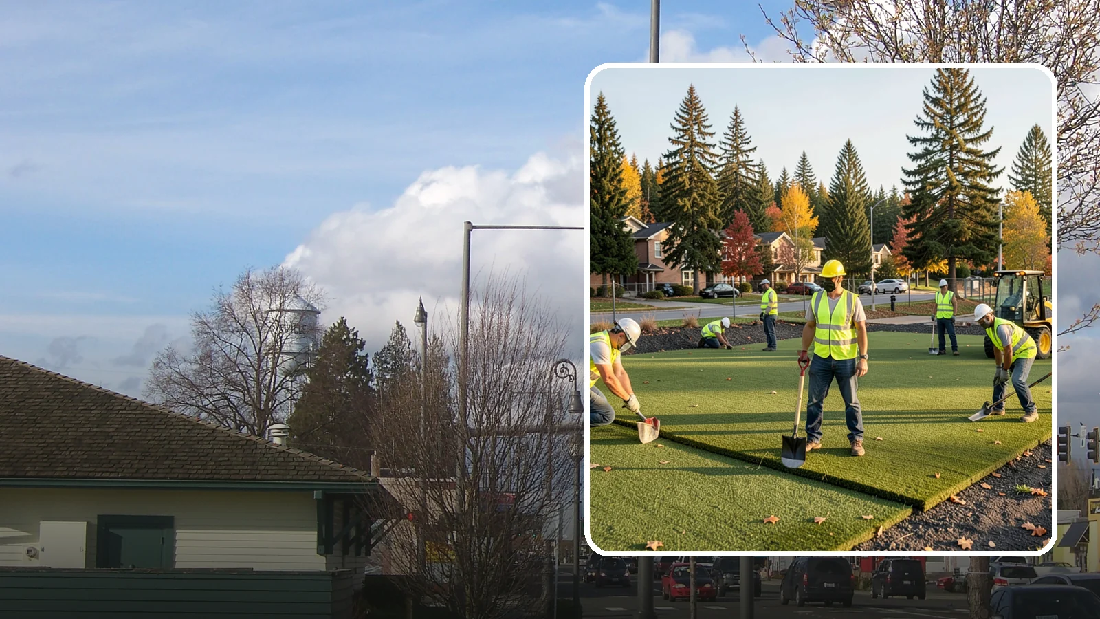 Municipal Sod Installation in Marysville, Snohomish County, WA - We install graded, established sod for public parks, sports fields, and civic grounds under insured, prevailing-wage contracts...