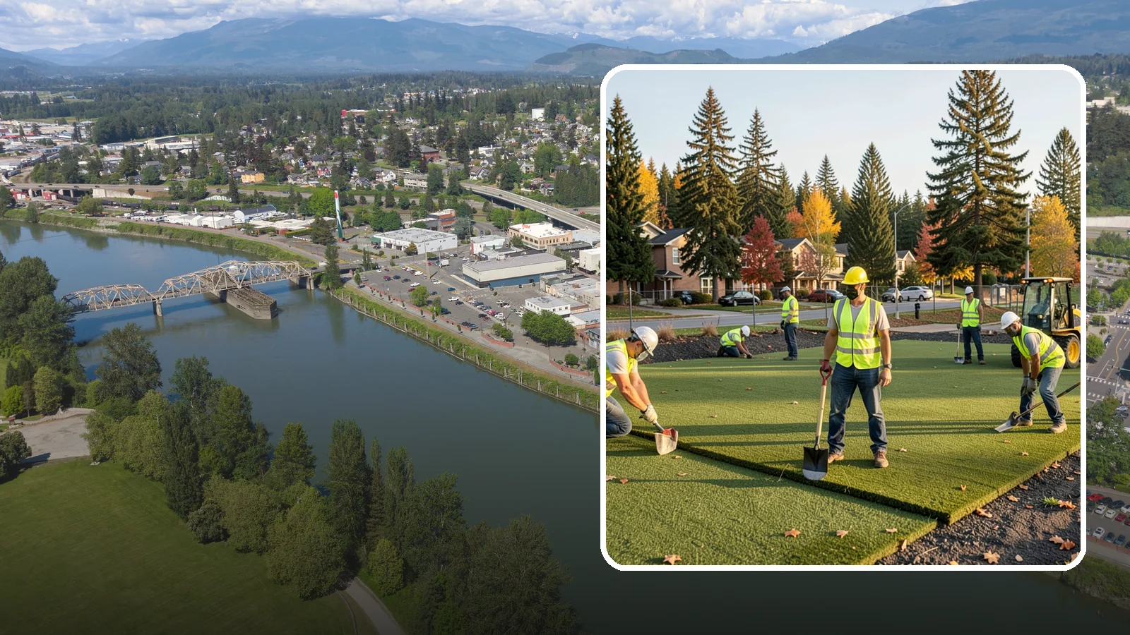 Municipal Sod Installation in Mount Vernon, Skagit County, WA - We install graded, established sod for public parks, sports fields, and civic grounds under insured, prevailing-wage contracts...