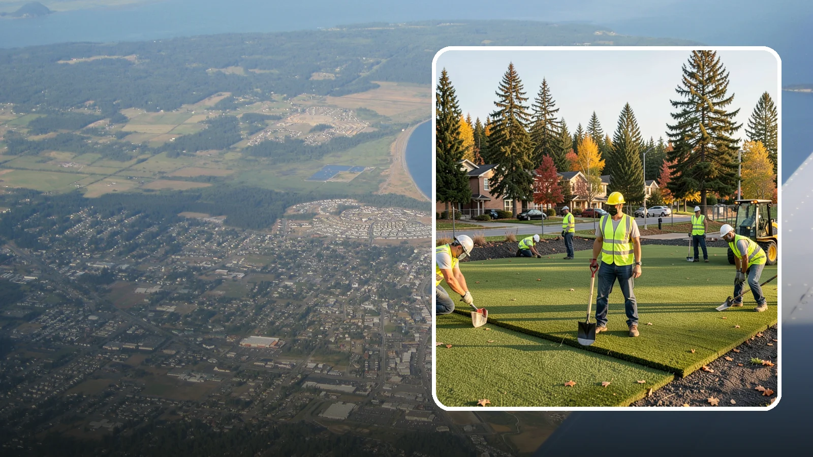 Municipal Sod Installation in Oak Harbor, Island County, WA - We install graded, established sod for public parks, sports fields, and civic grounds under insured, prevailing-wage contracts...