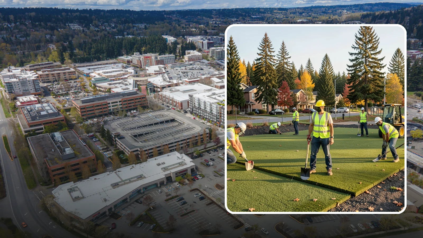 Municipal Sod Installation in Redmond, King County, WA - We install graded, established sod for public parks, sports fields, and civic grounds under insured, prevailing-wage contracts...