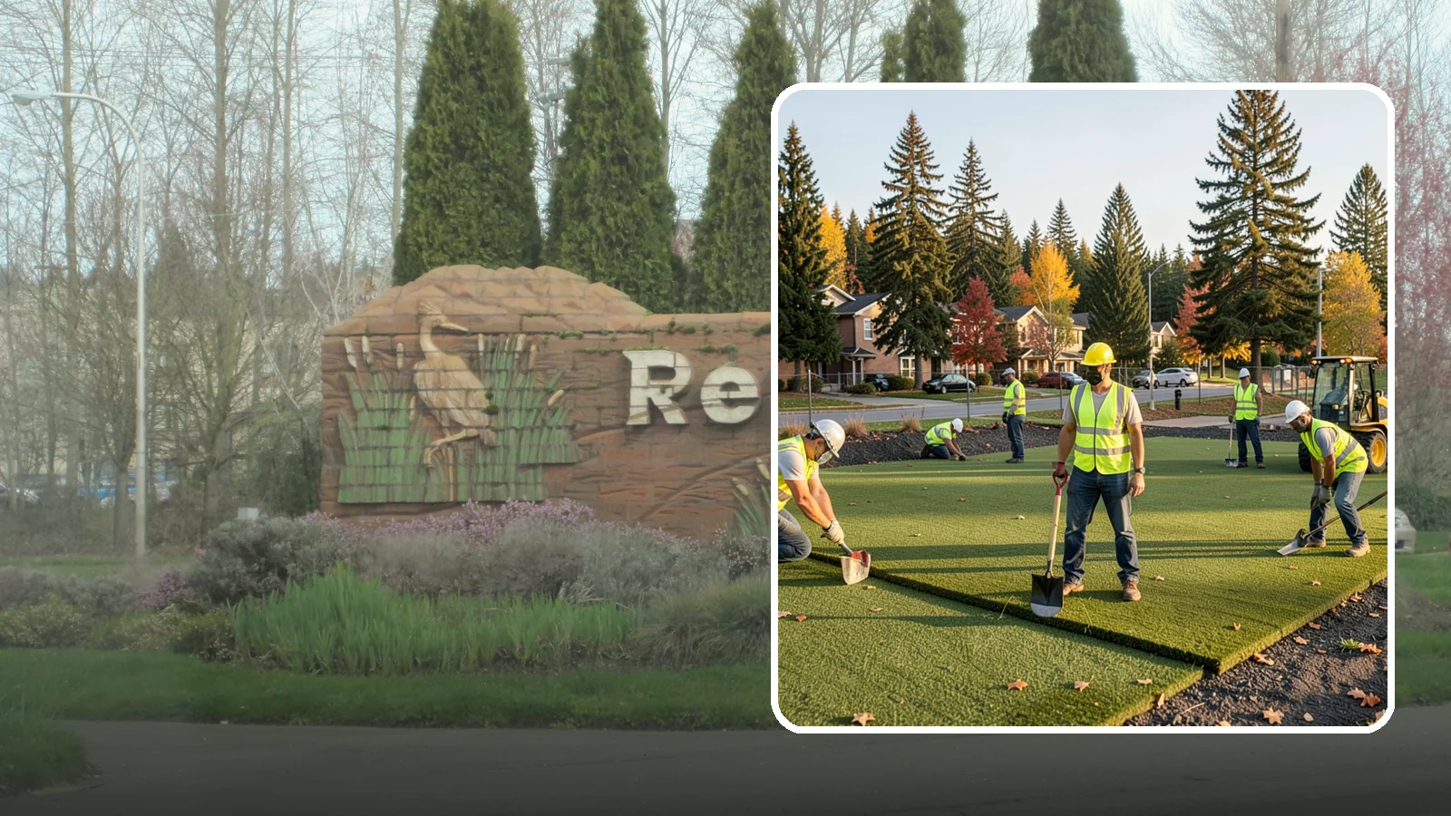 Municipal Sod Installation in Renton, King County, WA - We install graded, established sod for public parks, sports fields, and civic grounds under insured, prevailing-wage contracts...