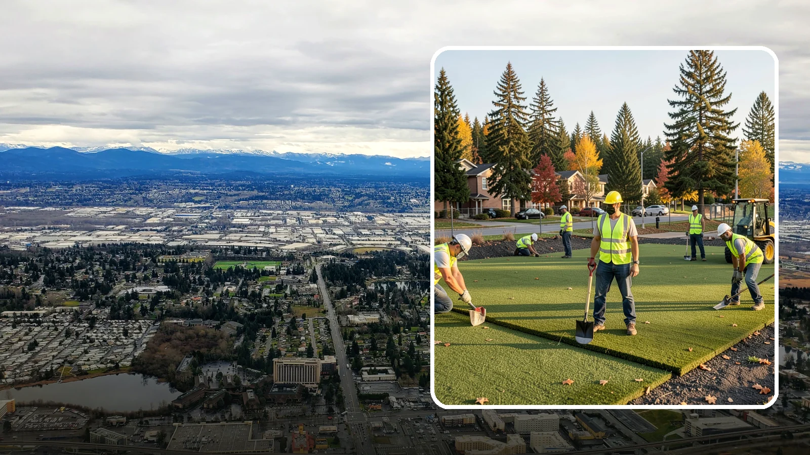 Municipal Sod Installation in SeaTac, King County, WA - We install graded, established sod for public parks, sports fields, and civic grounds under insured, prevailing-wage contracts...