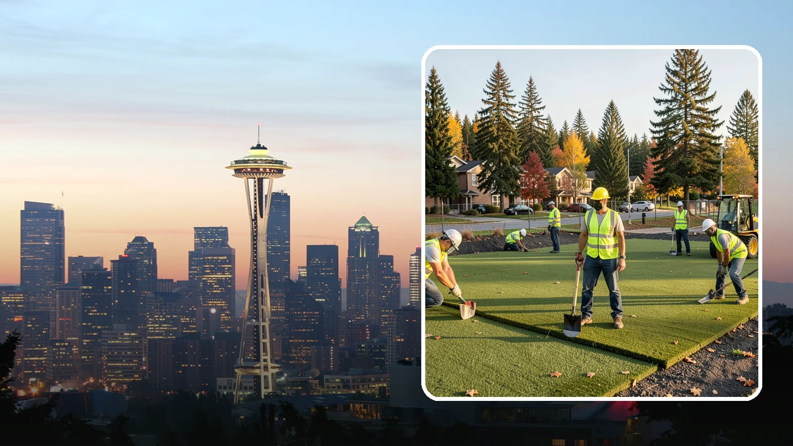 Municipal Sod Installation in Seattle, King County, WA - We install graded, established sod for public parks, sports fields, and civic grounds under insured, prevailing-wage contracts...