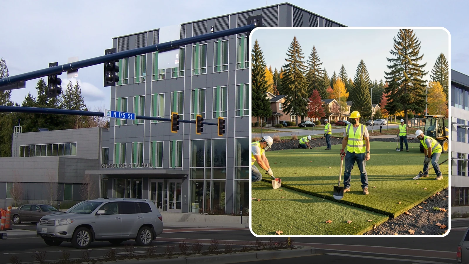 Municipal Sod Installation in Shoreline, King County, WA - We install graded, established sod for public parks, sports fields, and civic grounds under insured, prevailing-wage contracts...