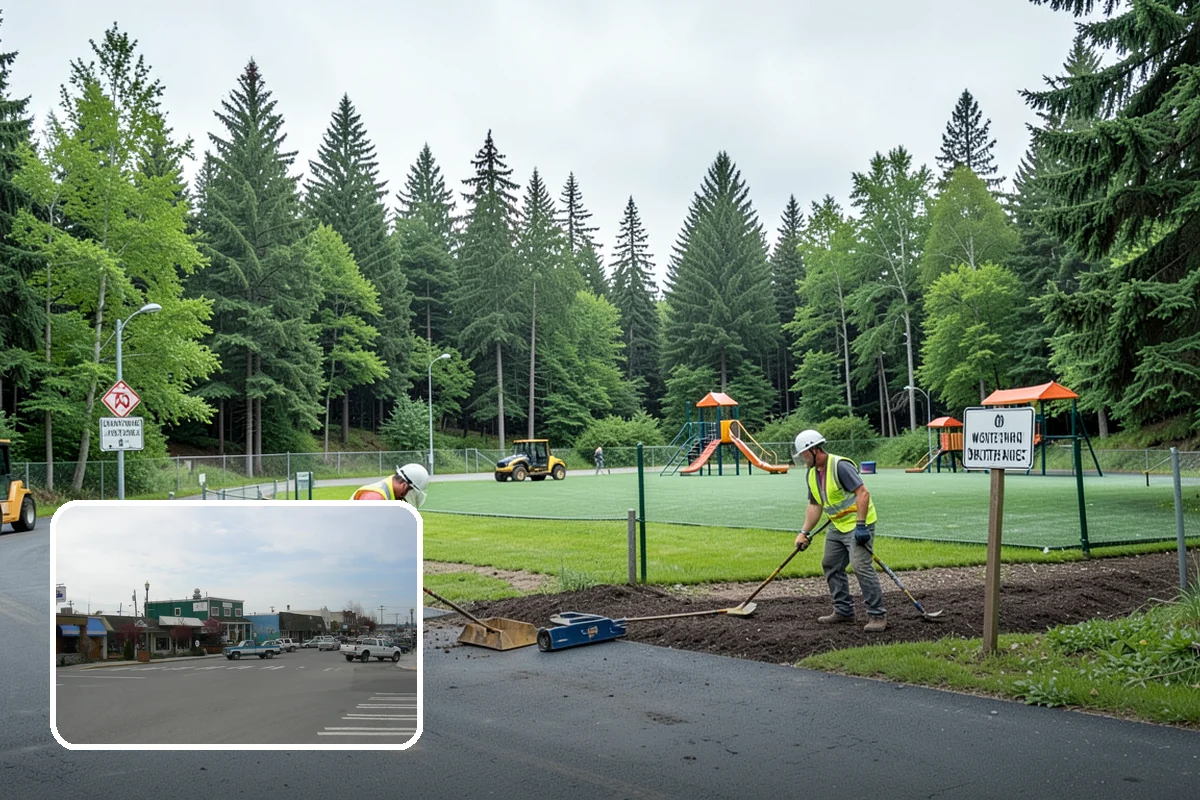 Municipal Sod Installation in Stanwood, Snohomish County, WA - Instant, usable turf minimizes closure time for parks and fields