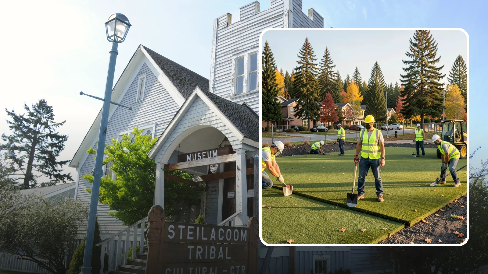 Municipal Sod Installation in Steilacoom, Pierce County, WA - We install graded, established sod for public parks, sports fields, and civic grounds under insured, prevailing-wage contracts...