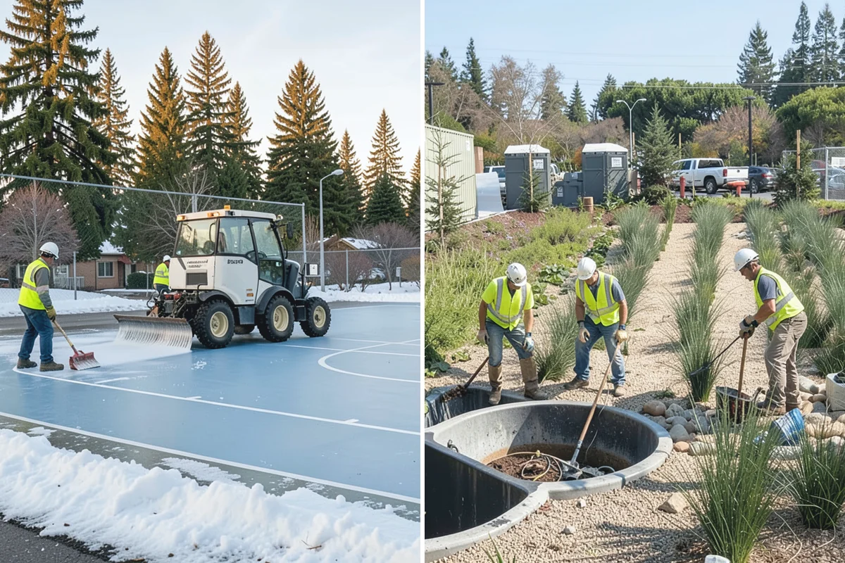 Municipal Sod Installation in Woodinville, King County, WA - We assess the site, confirm grades, and specify sod variety and quantity