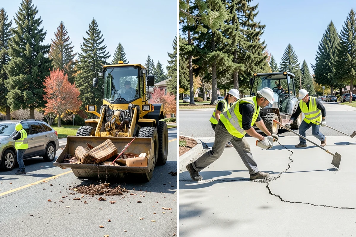 Municipal Storm Tree Response in DuPont, Pierce County, WA - We activate under your on-call agreement when a storm event is declared