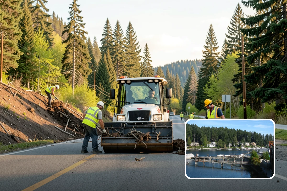 Municipal Storm Tree Response in Gig Harbor, Pierce County, WA - Pre-established on-call terms allow immediate response without emergency procurement delays