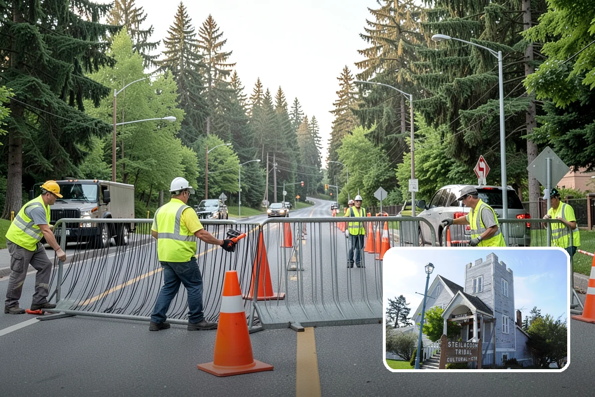 Municipal Storm Tree Response in Steilacoom, Pierce County, WA - Pre-established on-call terms allow immediate response without emergency procurement delays