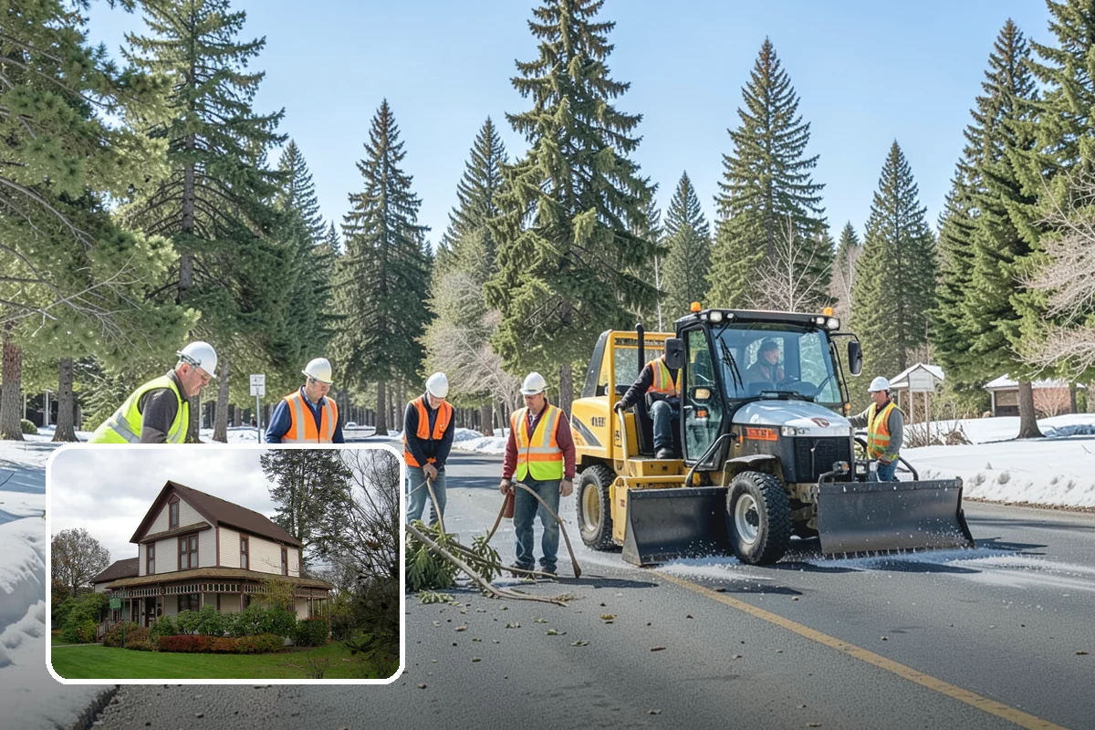 Municipal Storm Tree Response in Sumner, Pierce County, WA - Pre-established on-call terms allow immediate response without emergency procurement delays