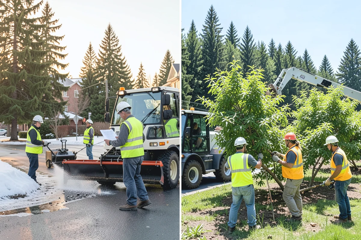 Municipal Storm Tree Response in Wilkeson, Pierce County, WA - We activate under your on-call agreement when a storm event is declared