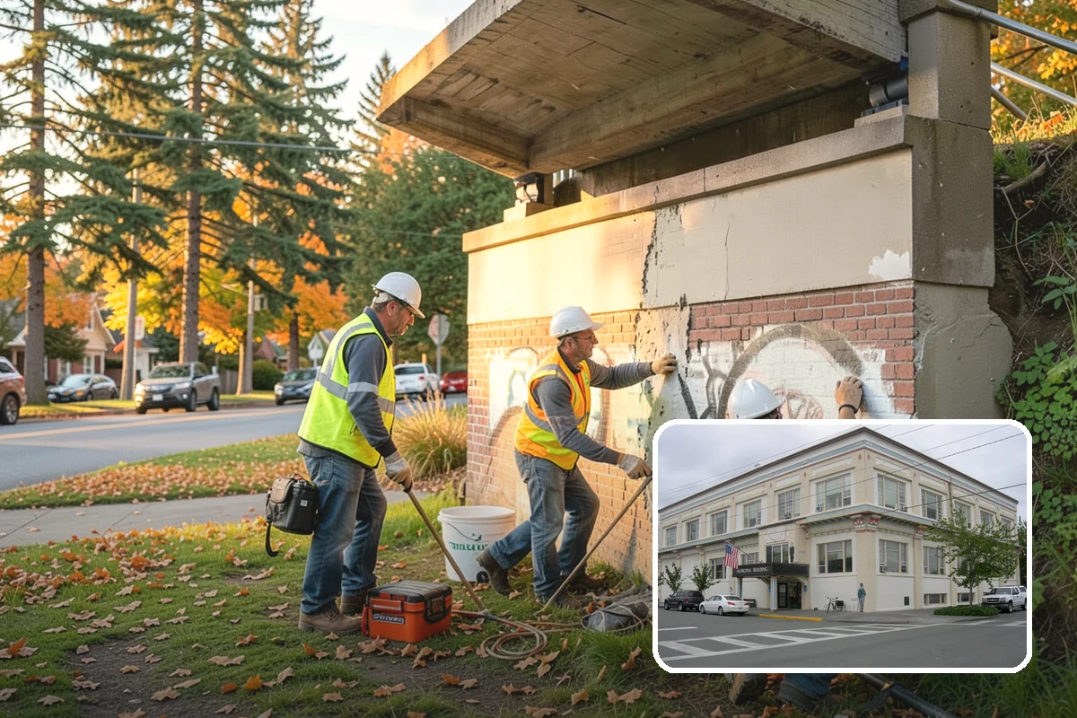 Municipal Stump Grinding in Anacortes, Skagit County, WA - Below-grade grinding removes trip and mowing hazards from public spaces