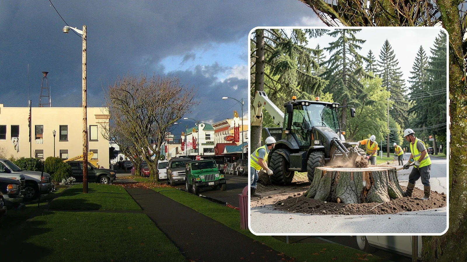 Municipal Stump Grinding in Arlington, Snohomish County, WA - We grind and restore public tree stumps to eliminate trip hazards and prepare sites for replanting or turf across Western...