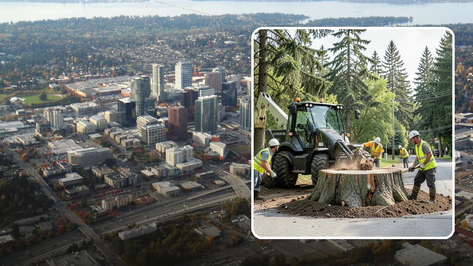 Municipal Stump Grinding in Bellevue, King County, WA - We grind and restore public tree stumps to eliminate trip hazards and prepare sites for replanting or turf across Western...