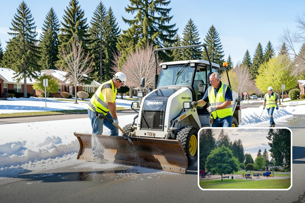 Municipal Stump Grinding in Bonney Lake, Pierce County, WA - Below-grade grinding removes trip and mowing hazards from public spaces