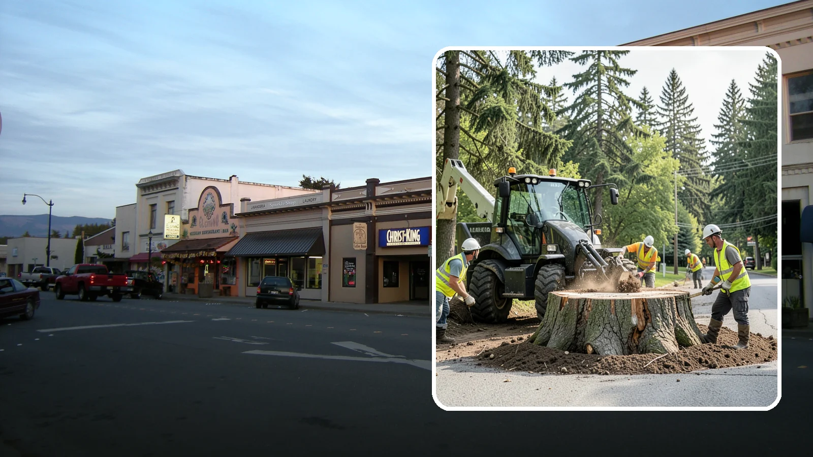 Municipal Stump Grinding in Burlington, Skagit County, WA - We grind and restore public tree stumps to eliminate trip hazards and prepare sites for replanting or turf across Western...