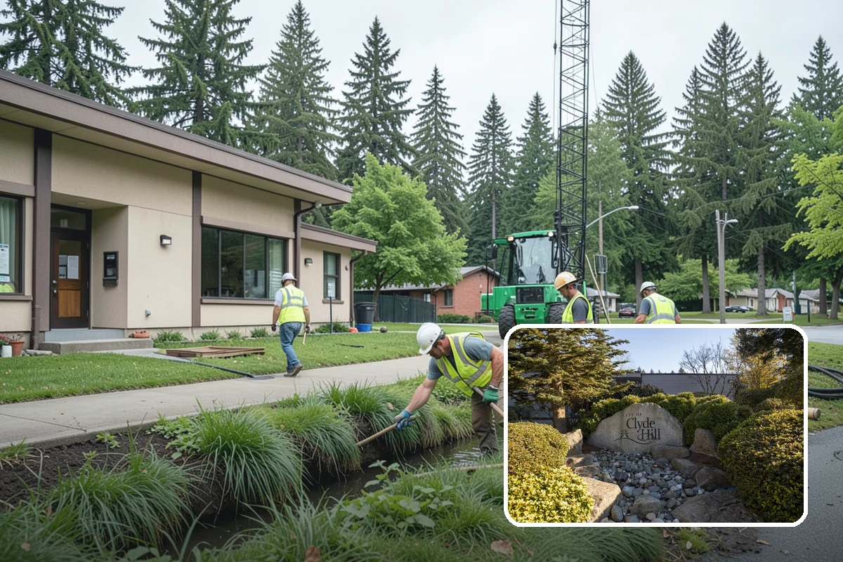 Municipal Stump Grinding in Clyde Hill, King County, WA - Below-grade grinding removes trip and mowing hazards from public spaces