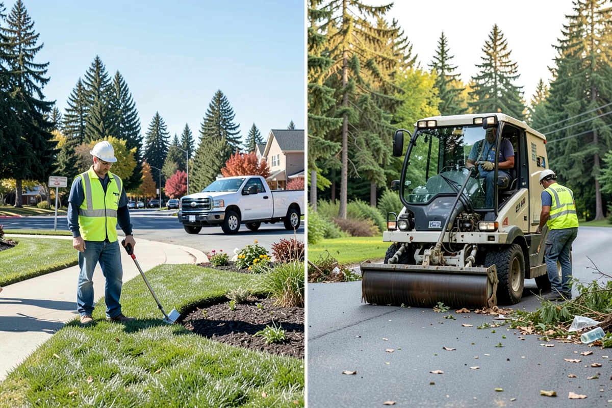 Municipal Stump Grinding in Concrete, Skagit County, WA - Provide a stump list or map and we schedule utility locates for each location