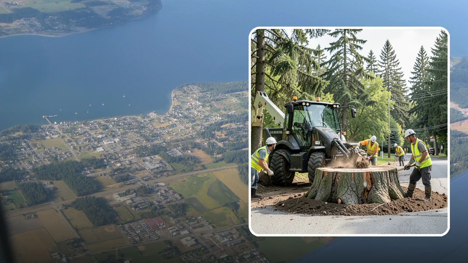 Municipal Stump Grinding in Coupeville, Island County, WA - We grind and restore public tree stumps to eliminate trip hazards and prepare sites for replanting or turf across Western...