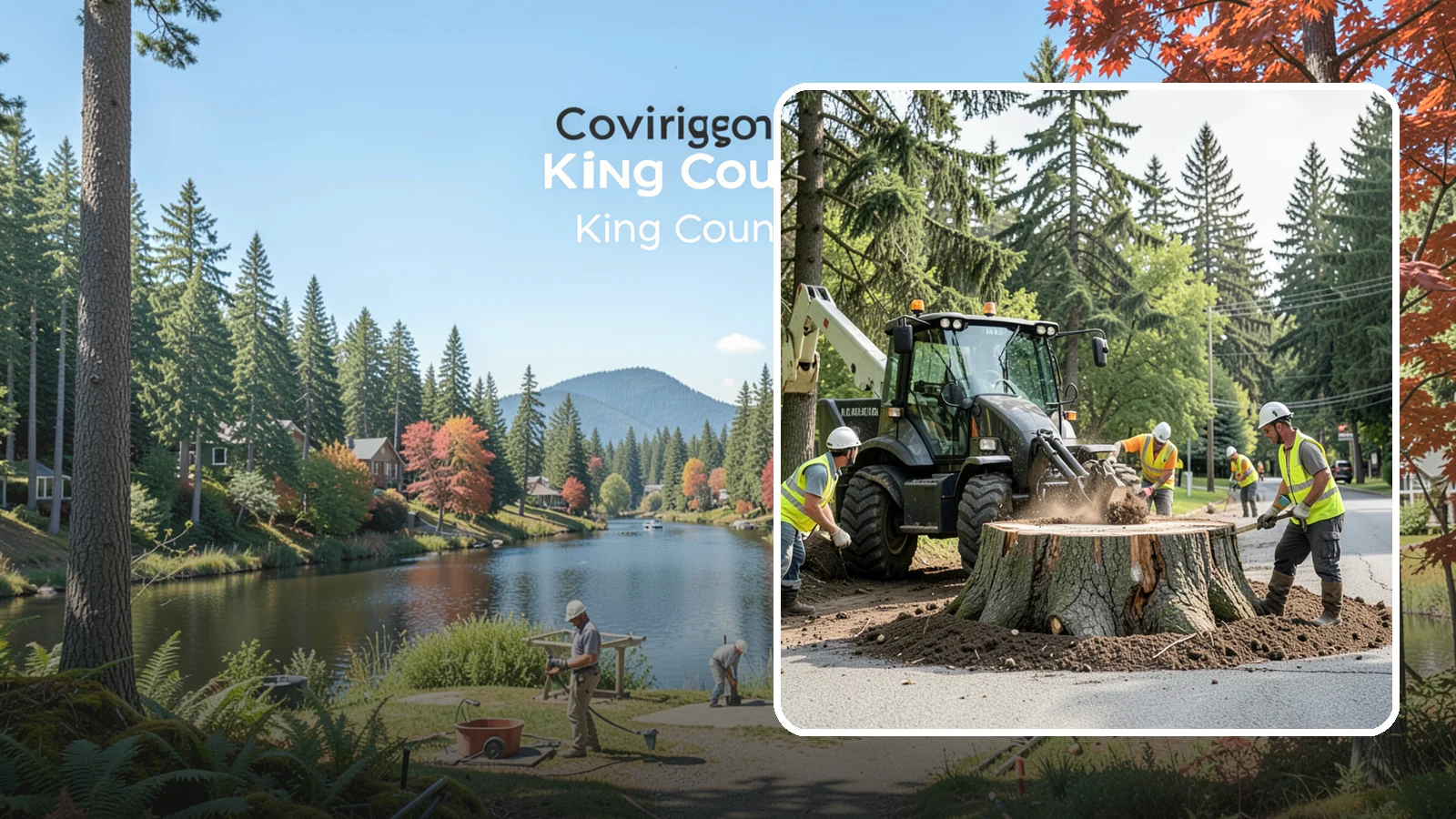 Municipal Stump Grinding in Covington, King County, WA - We grind and restore public tree stumps to eliminate trip hazards and prepare sites for replanting or turf across Western...