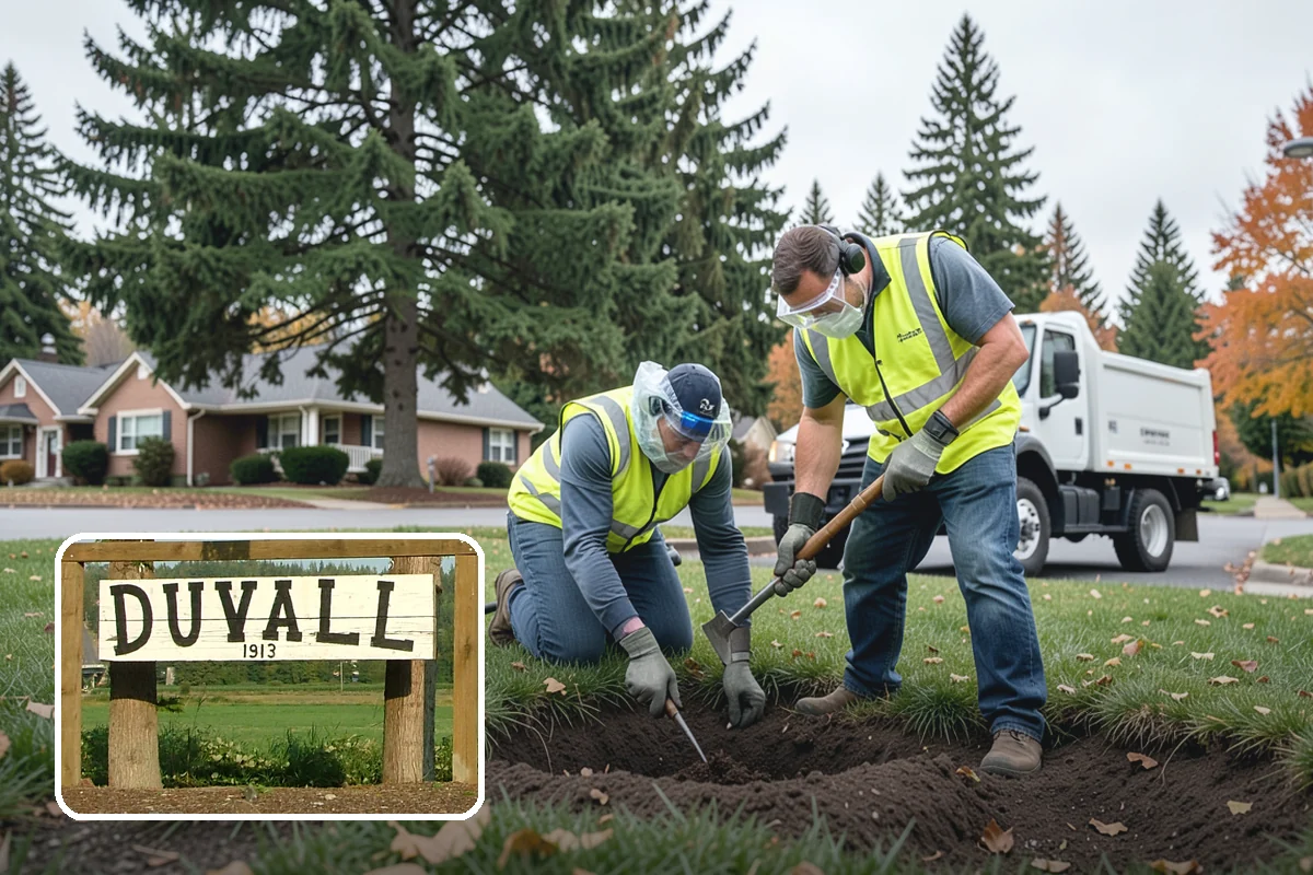 Municipal Stump Grinding in Duvall, King County, WA - Below-grade grinding removes trip and mowing hazards from public spaces