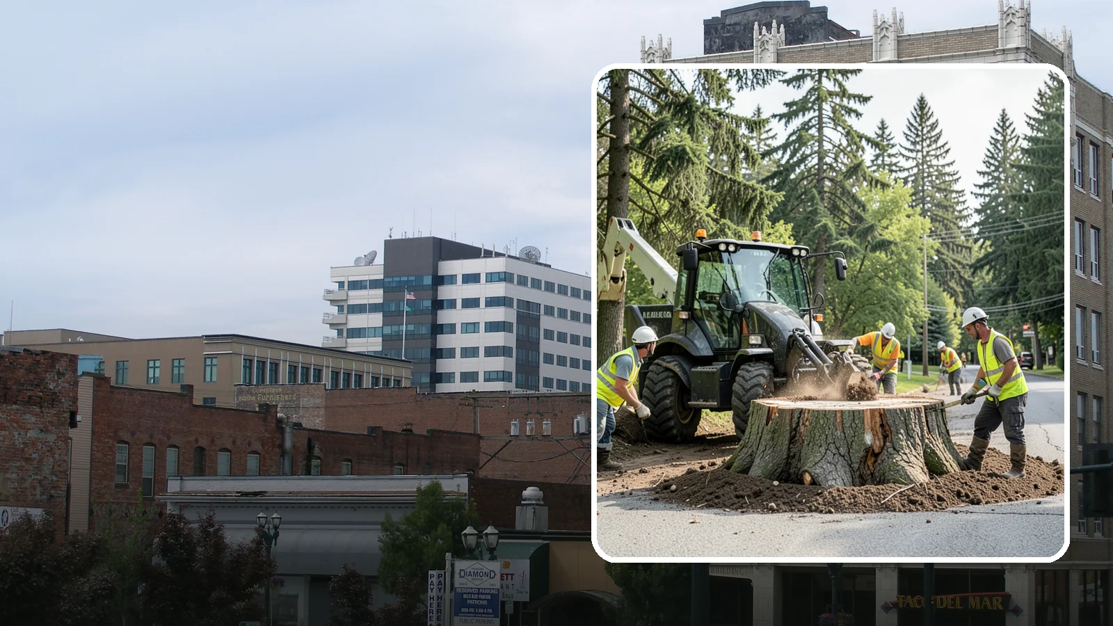 Municipal Stump Grinding in Everett, Snohomish County, WA - We grind and restore public tree stumps to eliminate trip hazards and prepare sites for replanting or turf across Western...