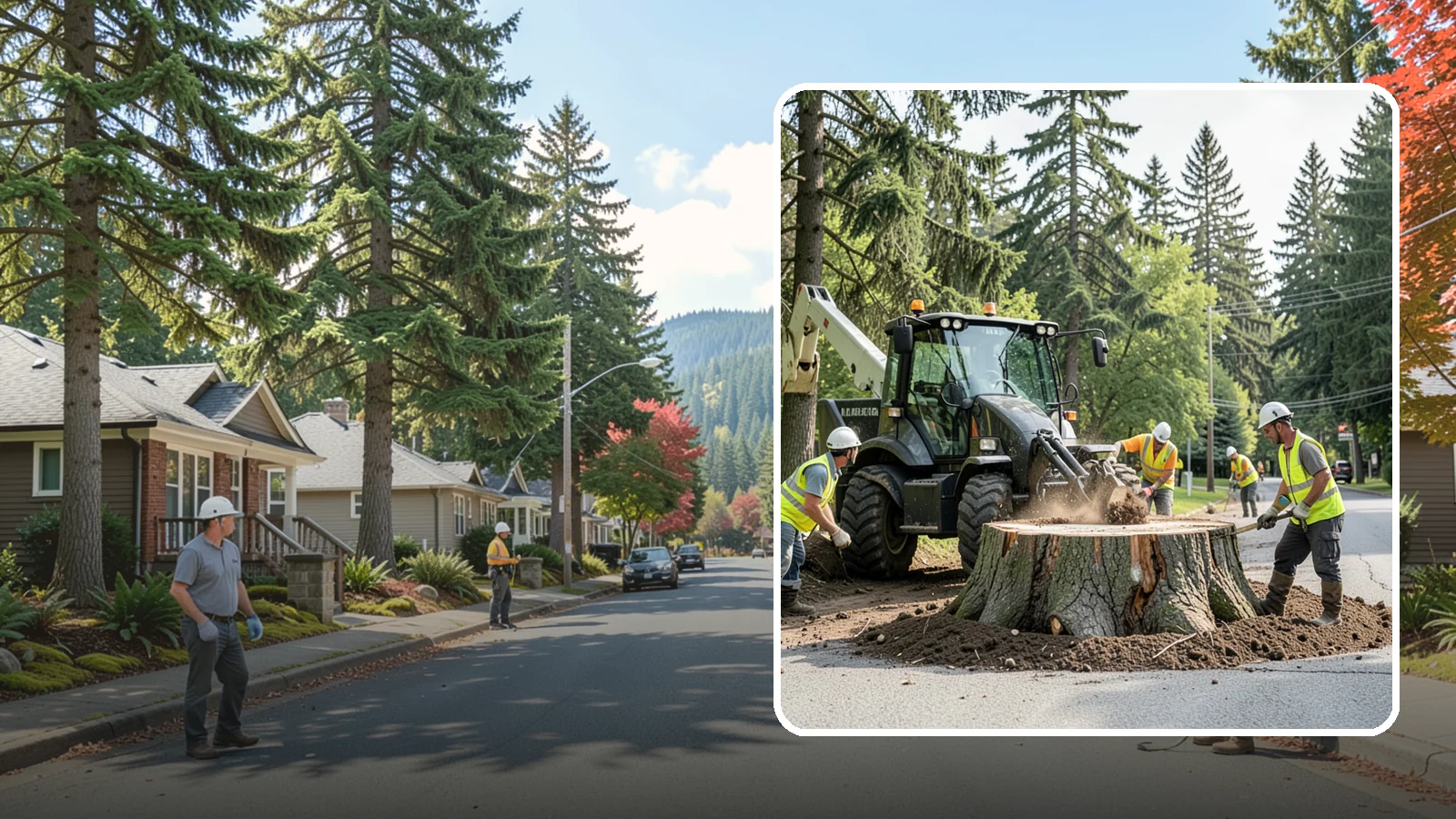 Municipal Stump Grinding in Hunts Point, King County, WA - We grind and restore public tree stumps to eliminate trip hazards and prepare sites for replanting or turf across Western...