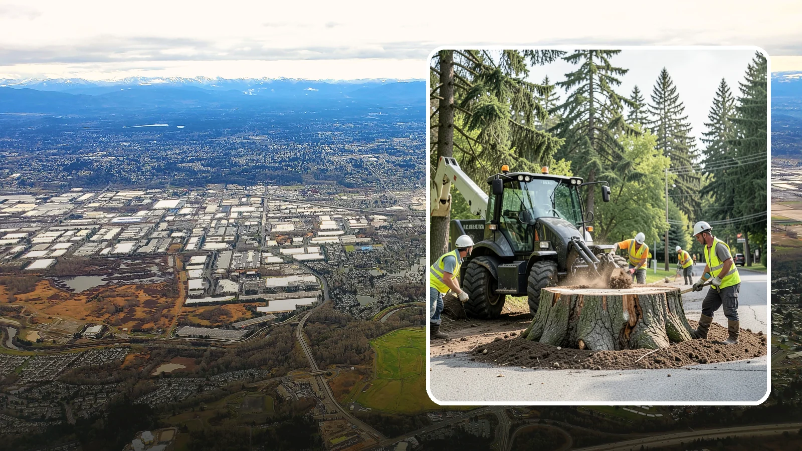 Municipal Stump Grinding in Kent, King County, WA - We grind and restore public tree stumps to eliminate trip hazards and prepare sites for replanting or turf across Western...