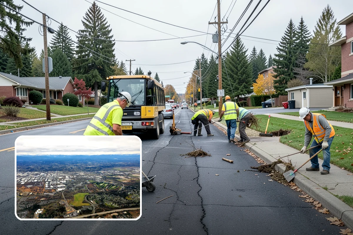 Municipal Stump Grinding in Kent, King County, WA - Below-grade grinding removes trip and mowing hazards from public spaces