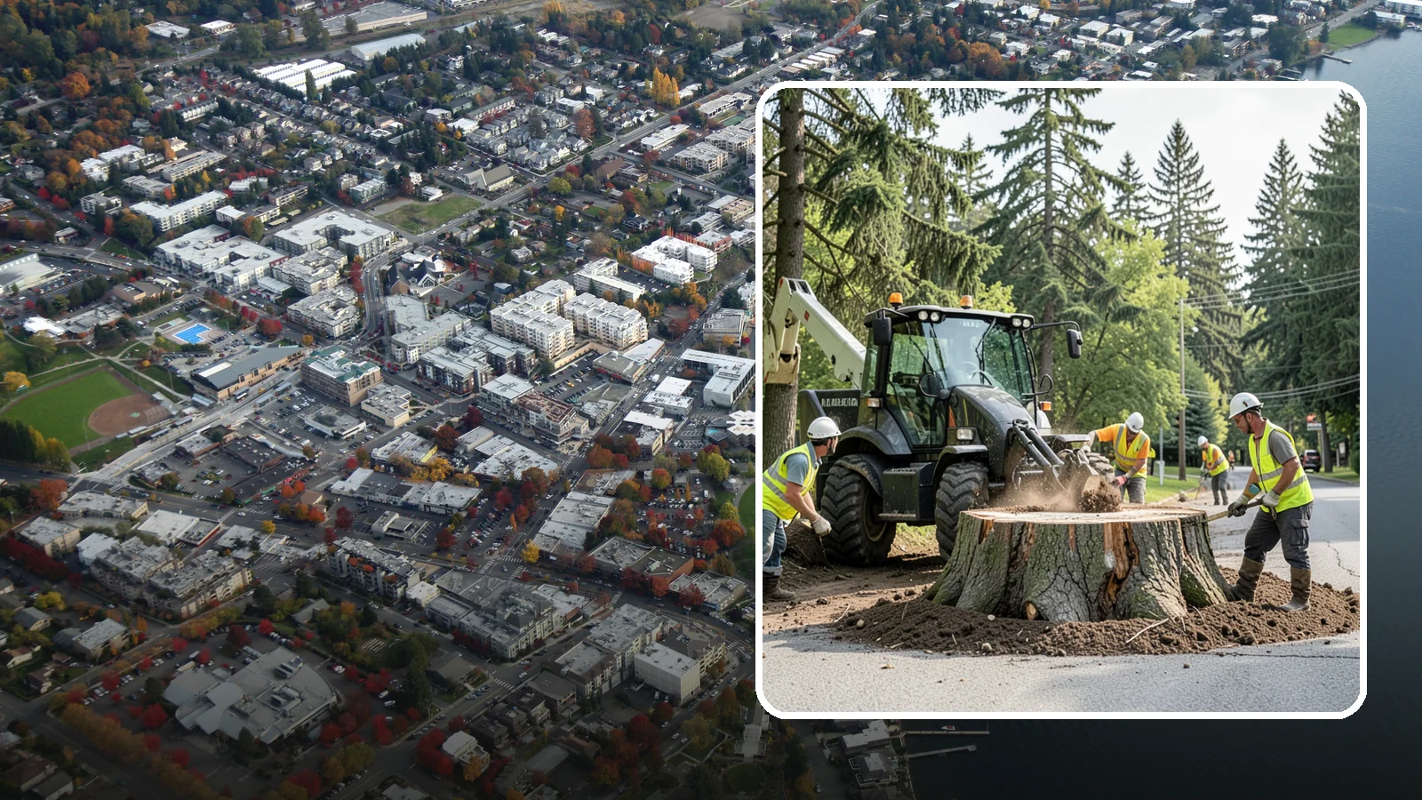 Municipal Stump Grinding in Kirkland, King County, WA - We grind and restore public tree stumps to eliminate trip hazards and prepare sites for replanting or turf across Western...