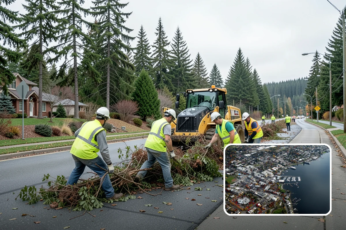 Municipal Stump Grinding in Kirkland, King County, WA - Below-grade grinding removes trip and mowing hazards from public spaces