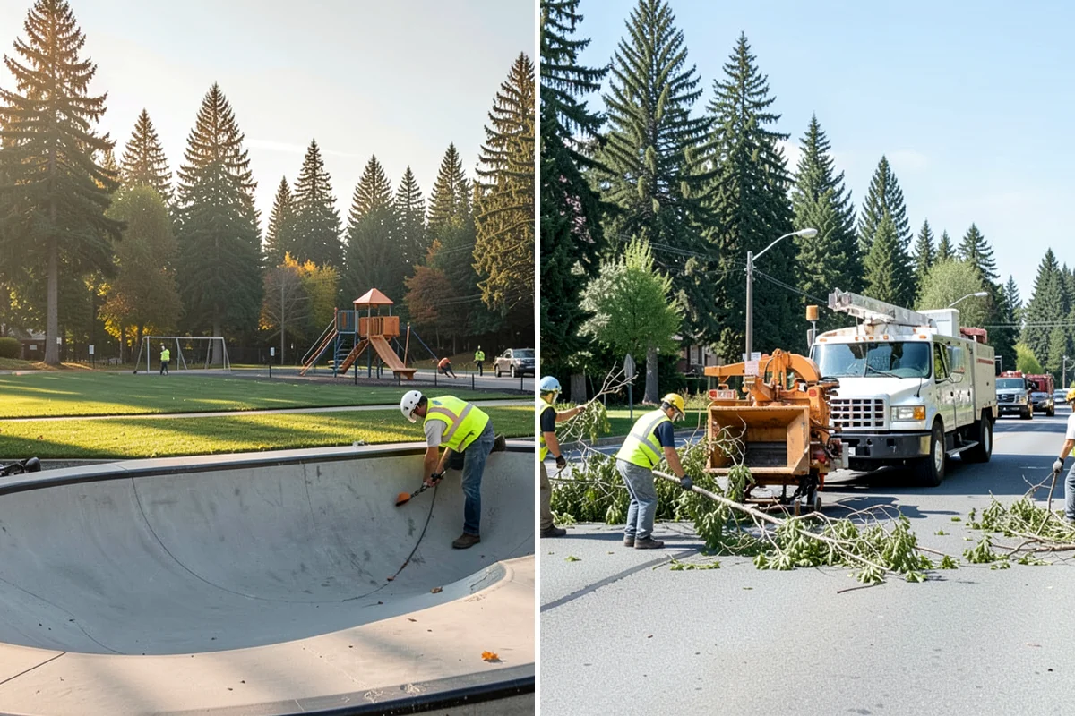 Municipal Stump Grinding in Lake Forest Park, King County, WA - Provide a stump list or map and we schedule utility locates for each location