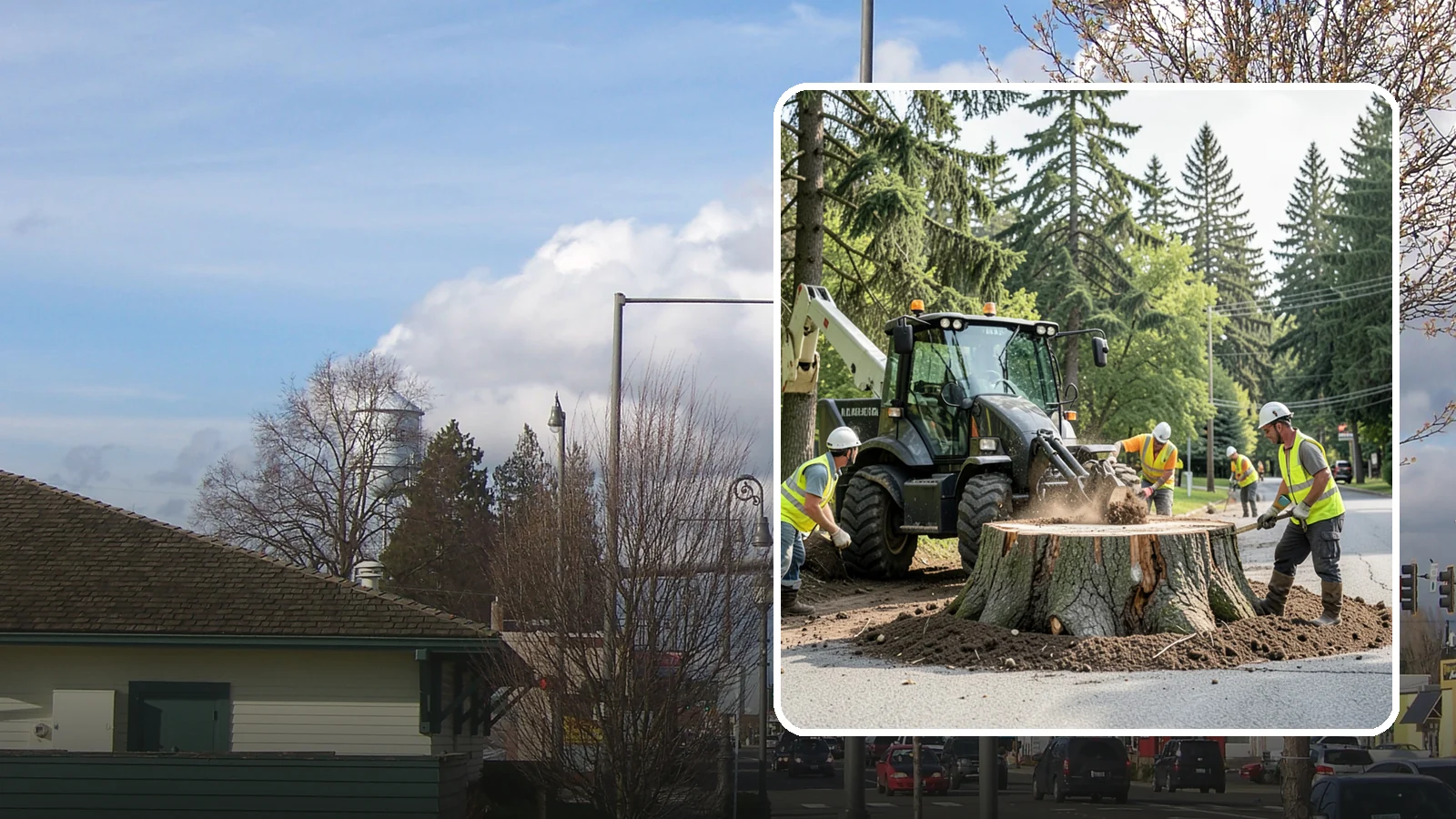 Municipal Stump Grinding in Marysville, Snohomish County, WA - We grind and restore public tree stumps to eliminate trip hazards and prepare sites for replanting or turf across Western...