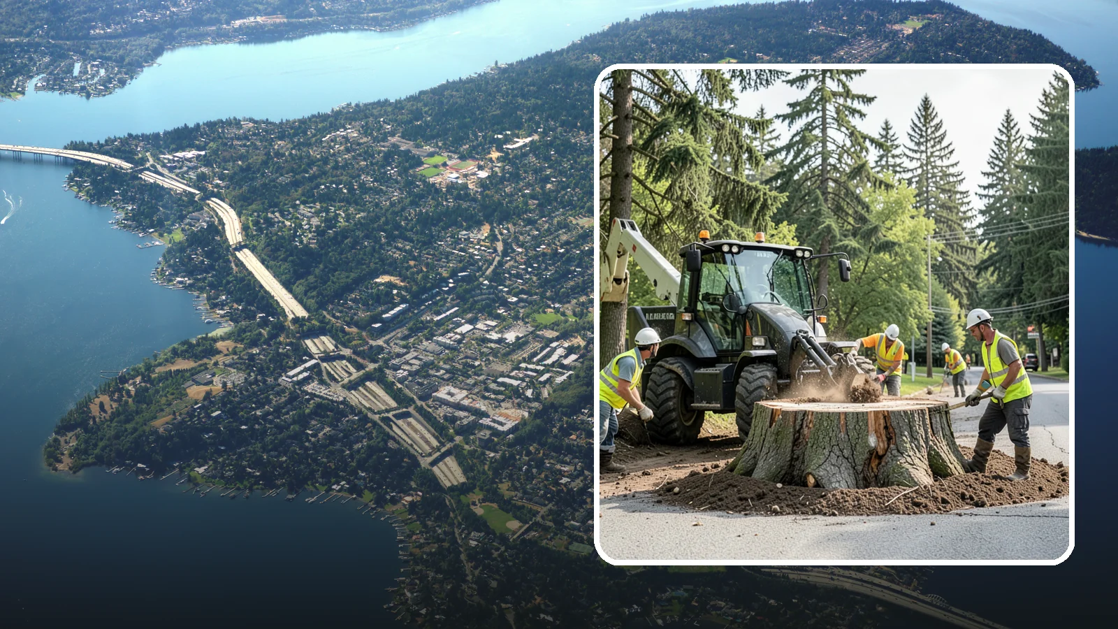 Municipal Stump Grinding in Mercer Island, King County, WA - We grind and restore public tree stumps to eliminate trip hazards and prepare sites for replanting or turf across Western...