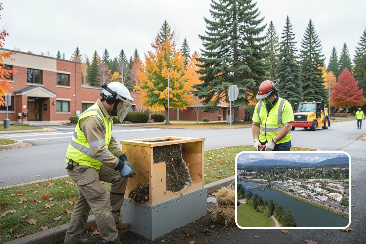 Municipal Stump Grinding in Mount Vernon, Skagit County, WA - Below-grade grinding removes trip and mowing hazards from public spaces
