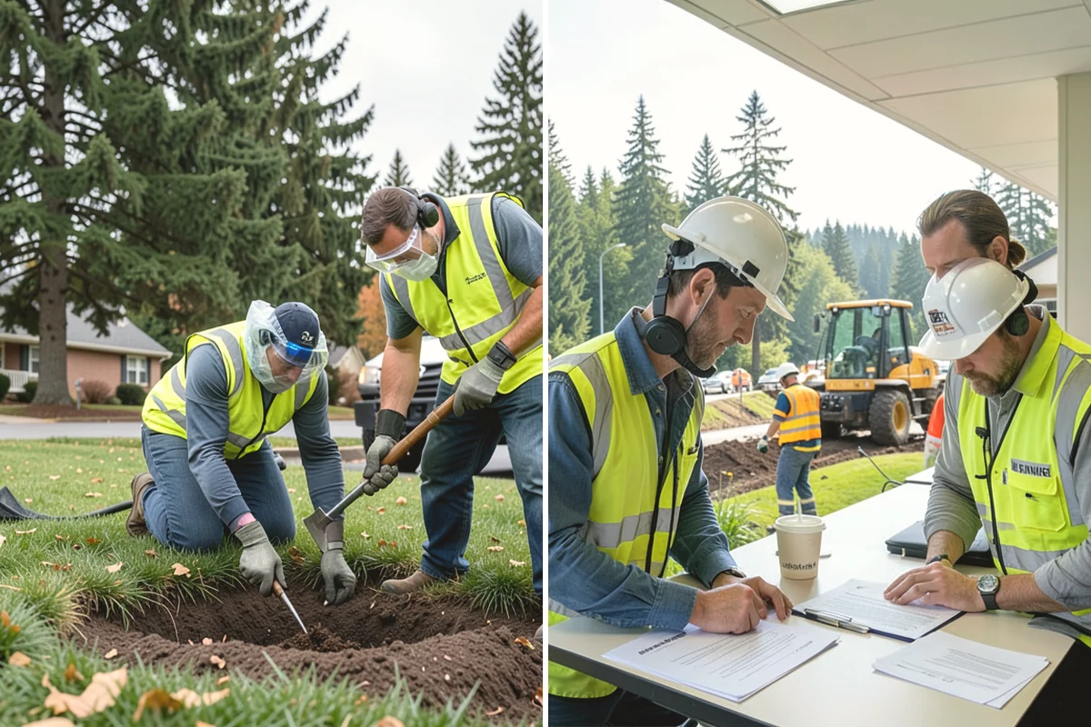 Municipal Stump Grinding in North Bend, King County, WA - Provide a stump list or map and we schedule utility locates for each location