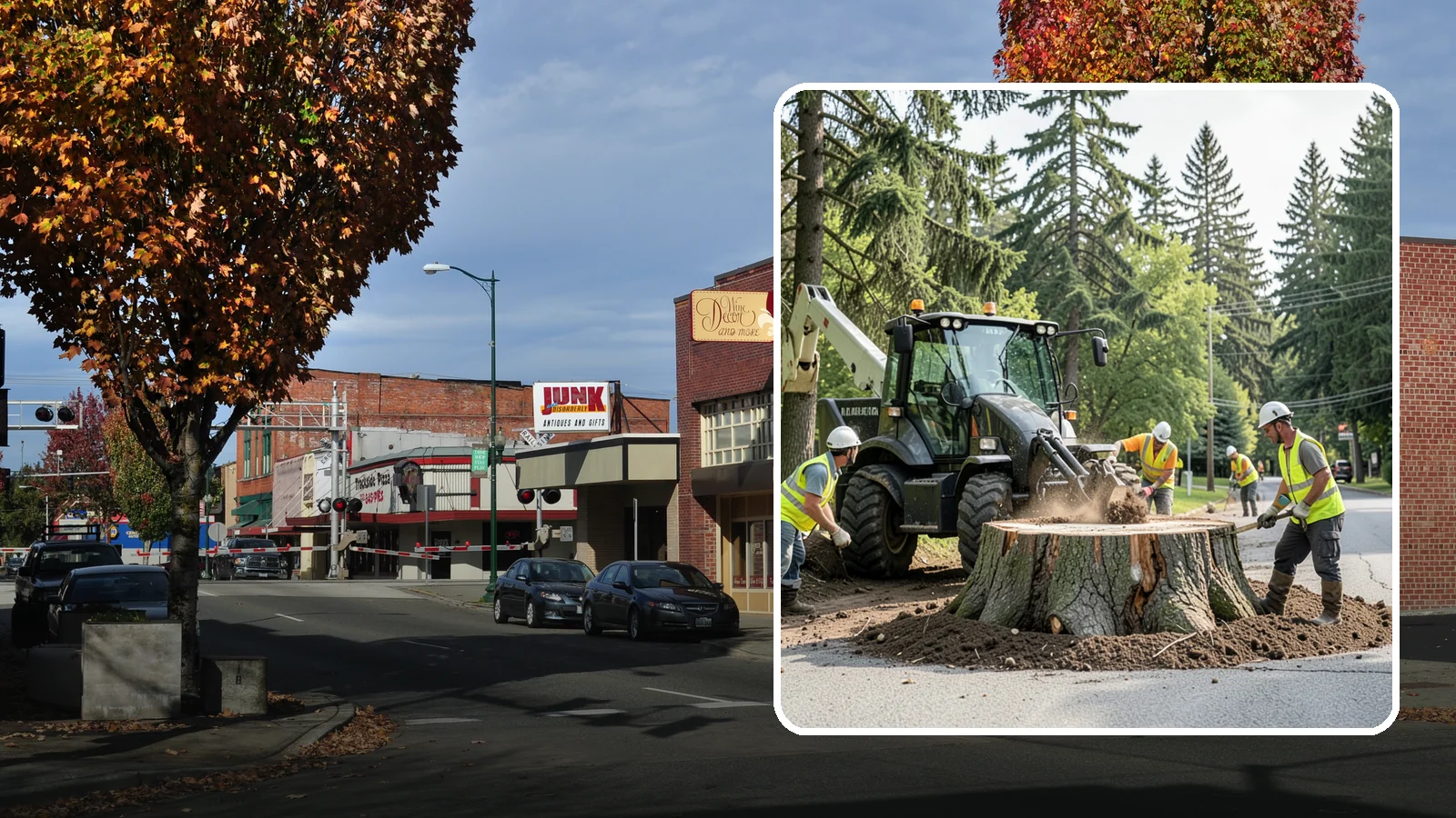 Municipal Stump Grinding in Puyallup, Pierce County, WA - We grind and restore public tree stumps to eliminate trip hazards and prepare sites for replanting or turf across Western...