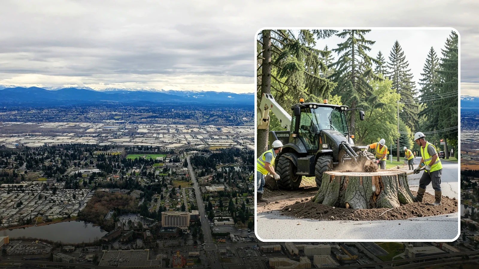 Municipal Stump Grinding in SeaTac, King County, WA - We grind and restore public tree stumps to eliminate trip hazards and prepare sites for replanting or turf across Western...
