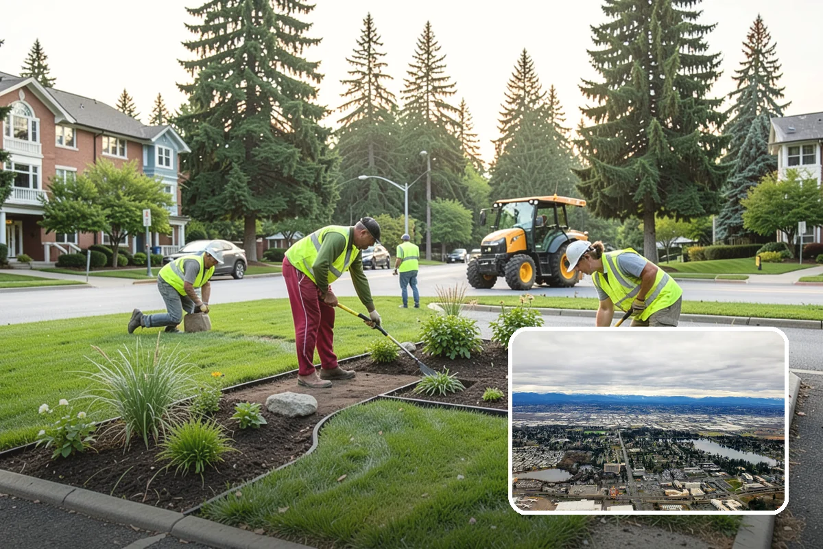 Municipal Stump Grinding in SeaTac, King County, WA - Below-grade grinding removes trip and mowing hazards from public spaces