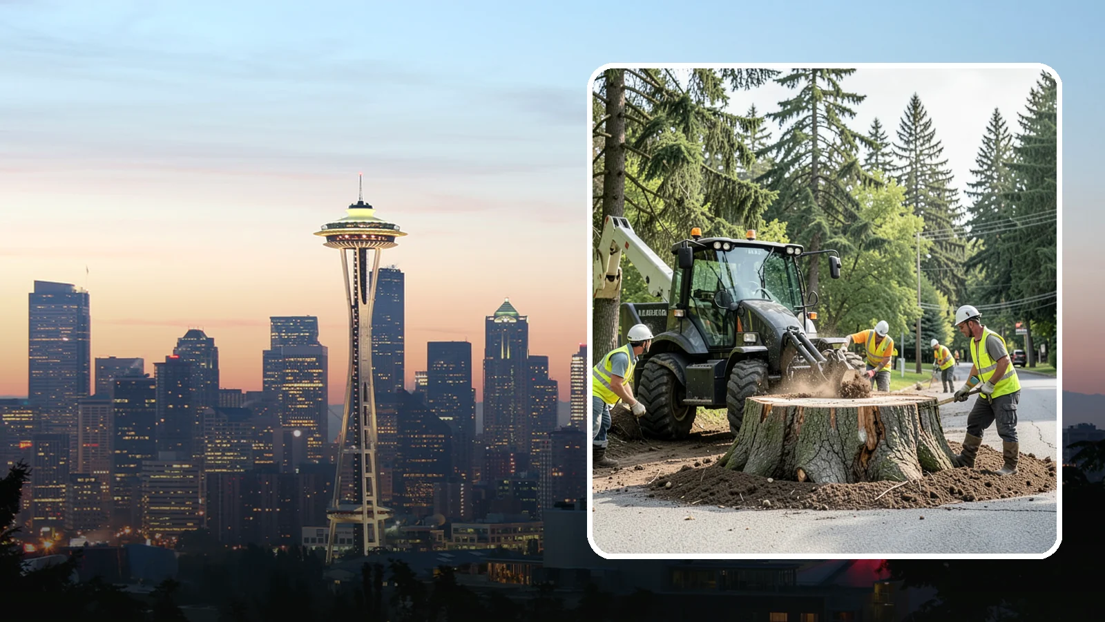 Municipal Stump Grinding in Seattle, King County, WA - We grind and restore public tree stumps to eliminate trip hazards and prepare sites for replanting or turf across Western...